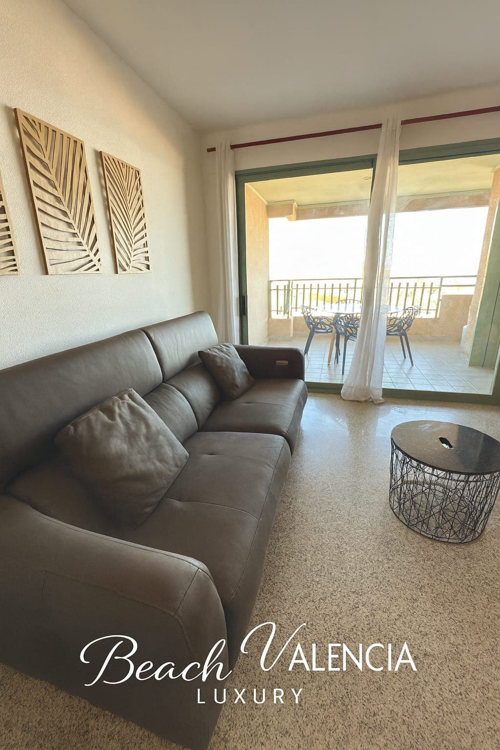 BEACH VALENCIA LUXURY B7-21 Apartment with terrace and sea views with two rooms — salón con vistas