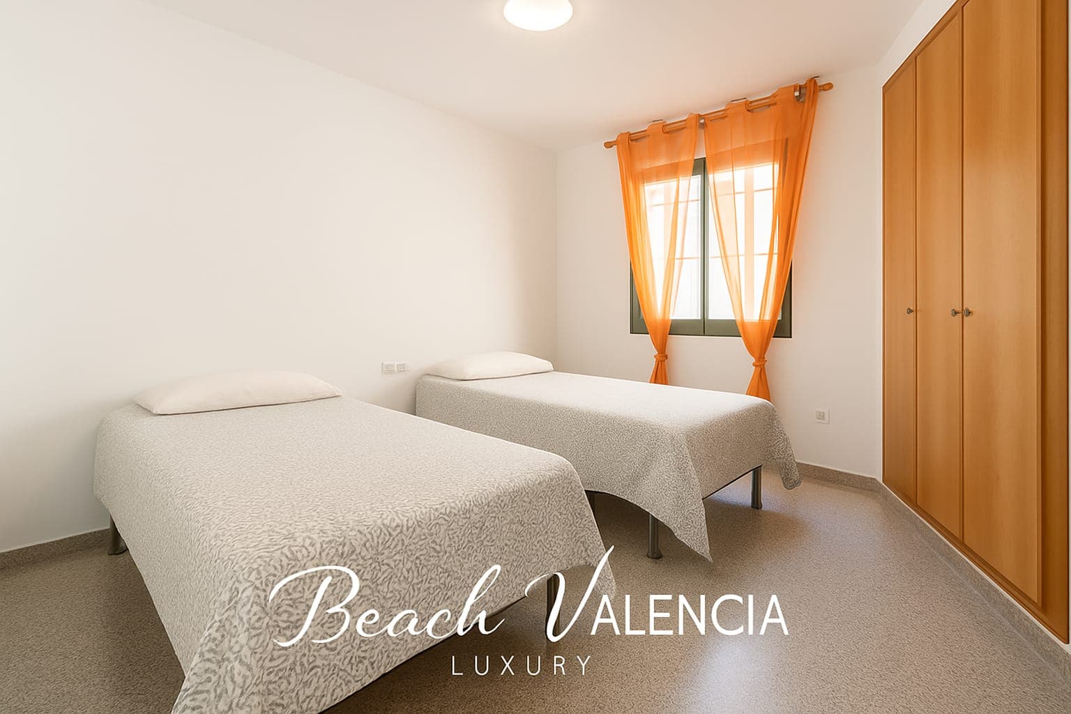 BEACH VALENCIA LUXURY B7-21 Apartment with terrace and sea views with two rooms — segundo dormitorio con dos camas