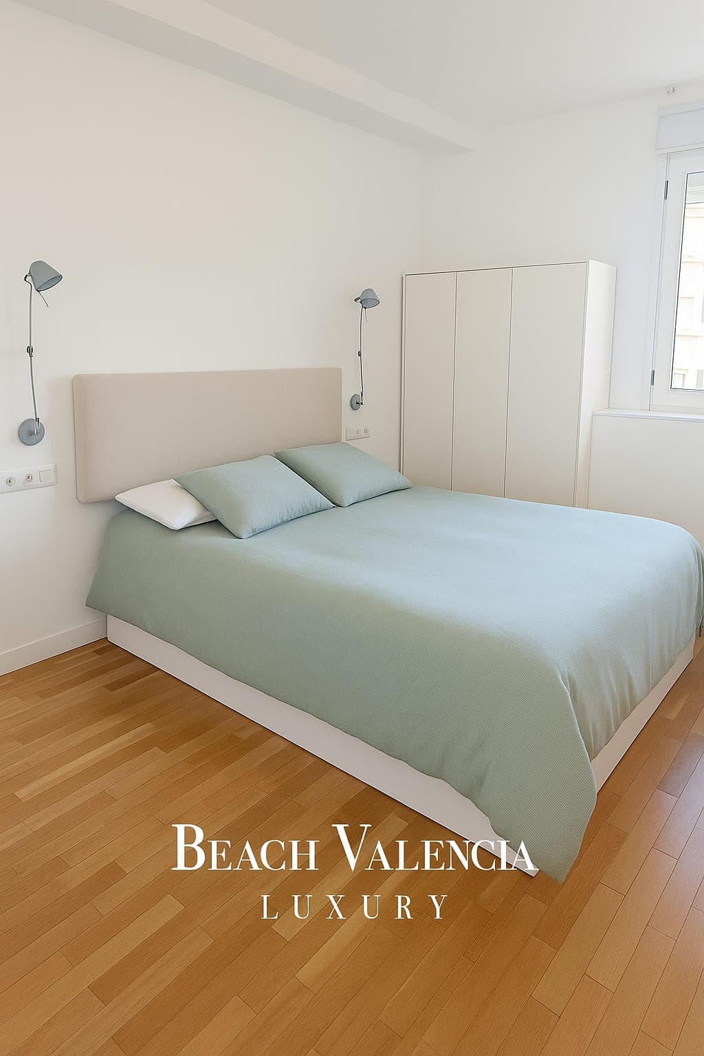 BEACH VALENCIA LUXURY B7-23 Apartment with terrace and sea views — dormitorio