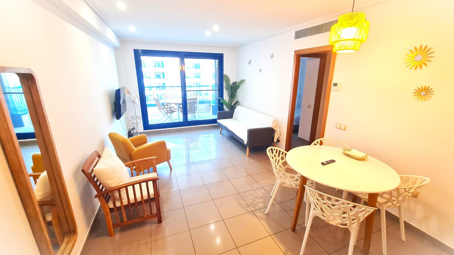 BEACH VALENCIA LUXURY D15-9 Apartment with terrace and sea views with two rooms — comedor